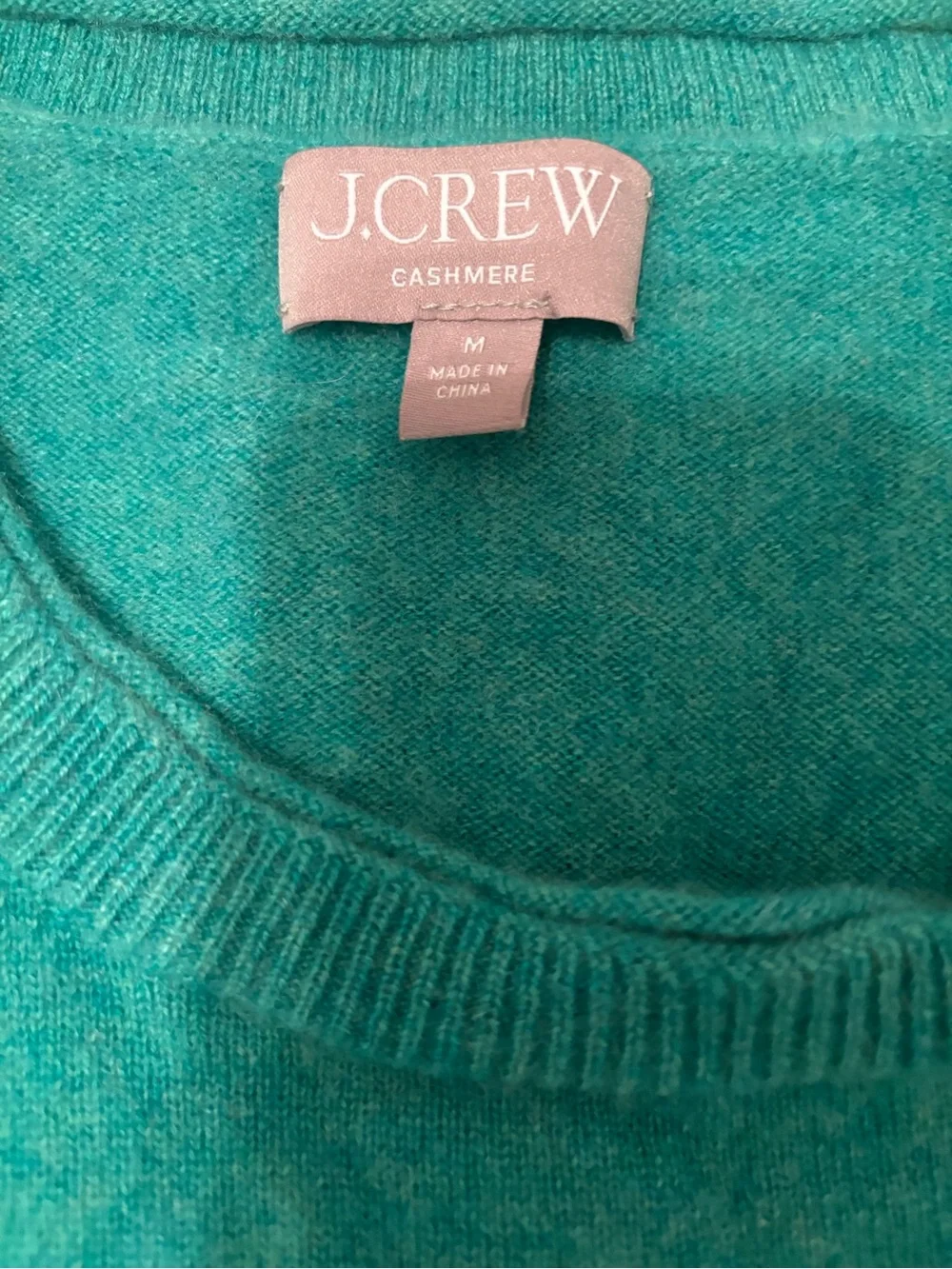 J.Crew cashmere sweater rolled hem M